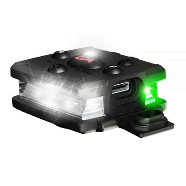 Micro Series White/Green Wearable Safety Light