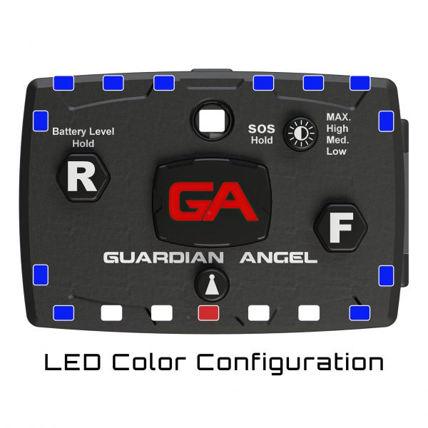 Blue/Blue Wearable Safety Light Emergency Protection